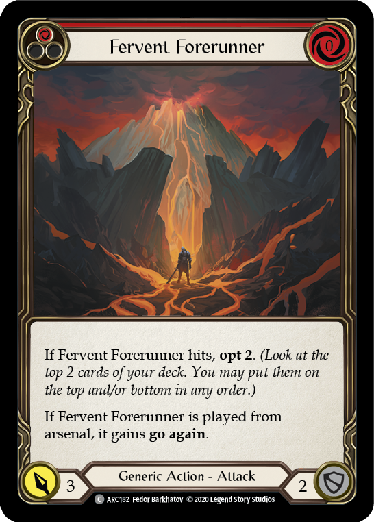 Fervent Forerunner (Red) [ARC182] Unlimited Normal