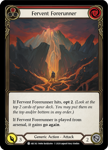 Fervent Forerunner (Red) [ARC182] Unlimited Normal