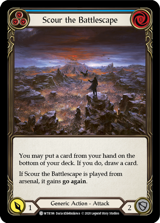 Scour the Battlescape (Blue) [U-WTR196] (Welcome to Rathe Unlimited)  Unlimited Normal