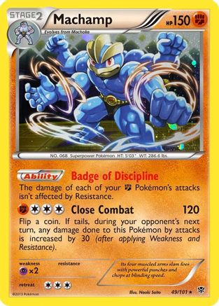 Machamp (49/101) (Cosmos Holo) [Black & White: Plasma Blast]