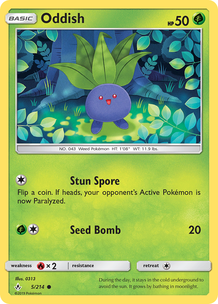 Oddish (5/214) [Sun & Moon: Unbroken Bonds]