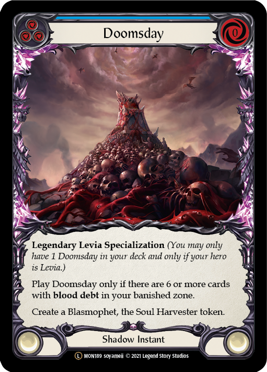 Doomsday (Rainbow Foil) [U-MON189-RF] Unlimited Rainbow Foil