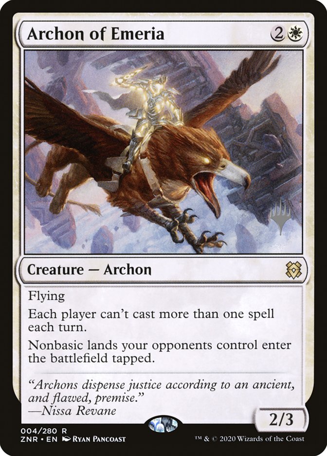 Archon of Emeria (Promo Pack) [Zendikar Rising Promos]