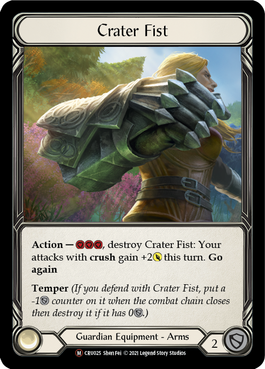 Crater Fist (Rainbow Foil) [CRU025-RF] Unlimited Rainbow Foil