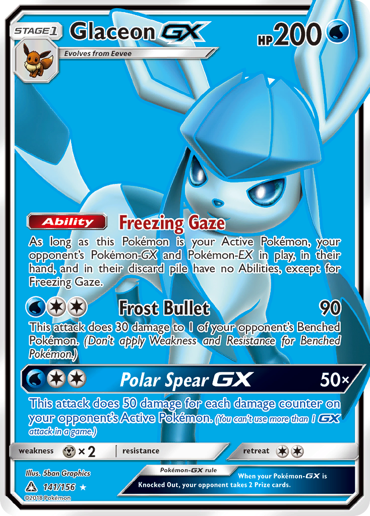 Glaceon GX (141/156) [Sun & Moon: Ultra Prism]