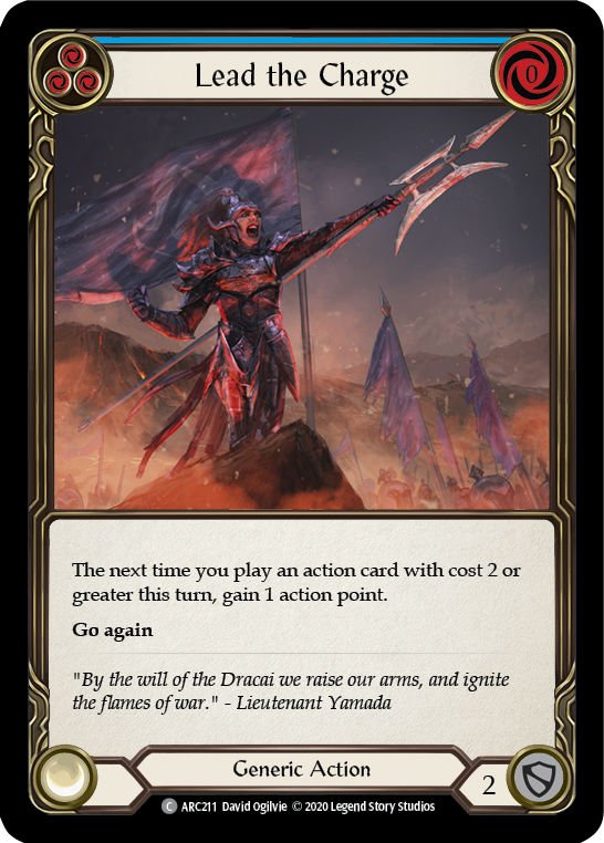 Lead the Charge (Blue) [ARC211] Unlimited Rainbow Foil