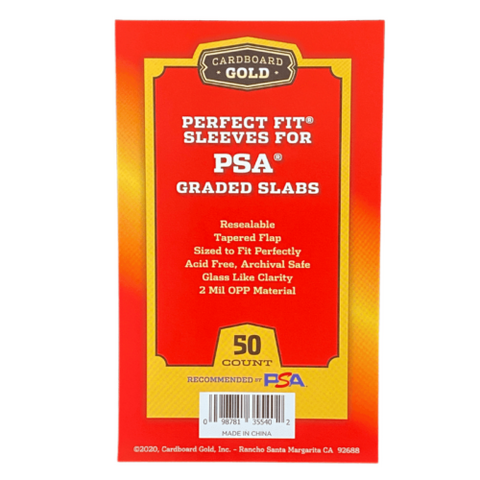 50ct Perfect Fit Graded Card Sleeves - PSA Size