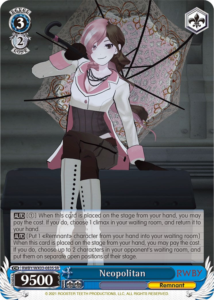 Neopolitan RWBY WX03 083S SR RWBY DarksideGames