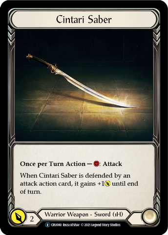 Cintari Saber (Rainbow Foil) [CRU080-RF] Unlimited Rainbow Foil