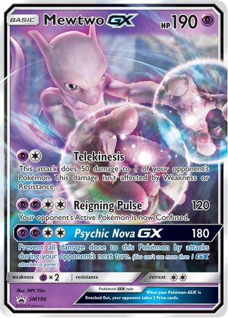 Mewtwo GX (SM196) (Jumbo Card) [Sun & Moon: Black Star Promos]