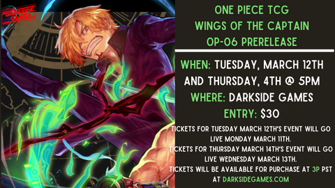 One Piece TCG Op-06 Pre-Release 3/14 ticket