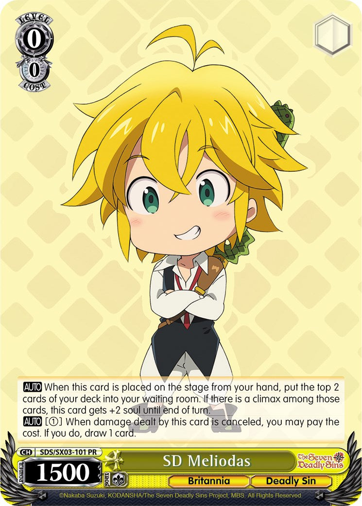 SD Meliodas (SDS/SX03-101 PR) [The Seven Deadly Sins]