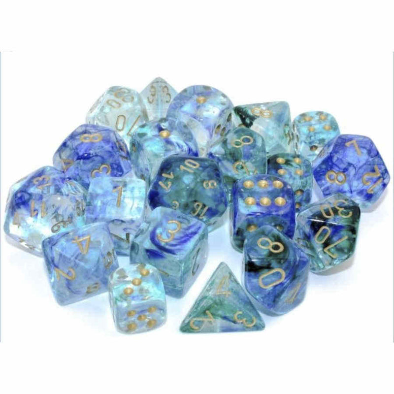 16mm 12ct D6 Block: Nebula - Oceanic/Gold