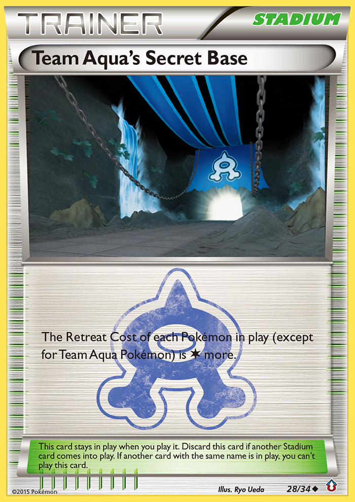 Team Aqua's Secret Base (28/34) [XY: Double Crisis]