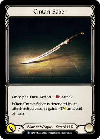 Cintari Saber (Rainbow Foil) [CRU079-RF] Unlimited Rainbow Foil