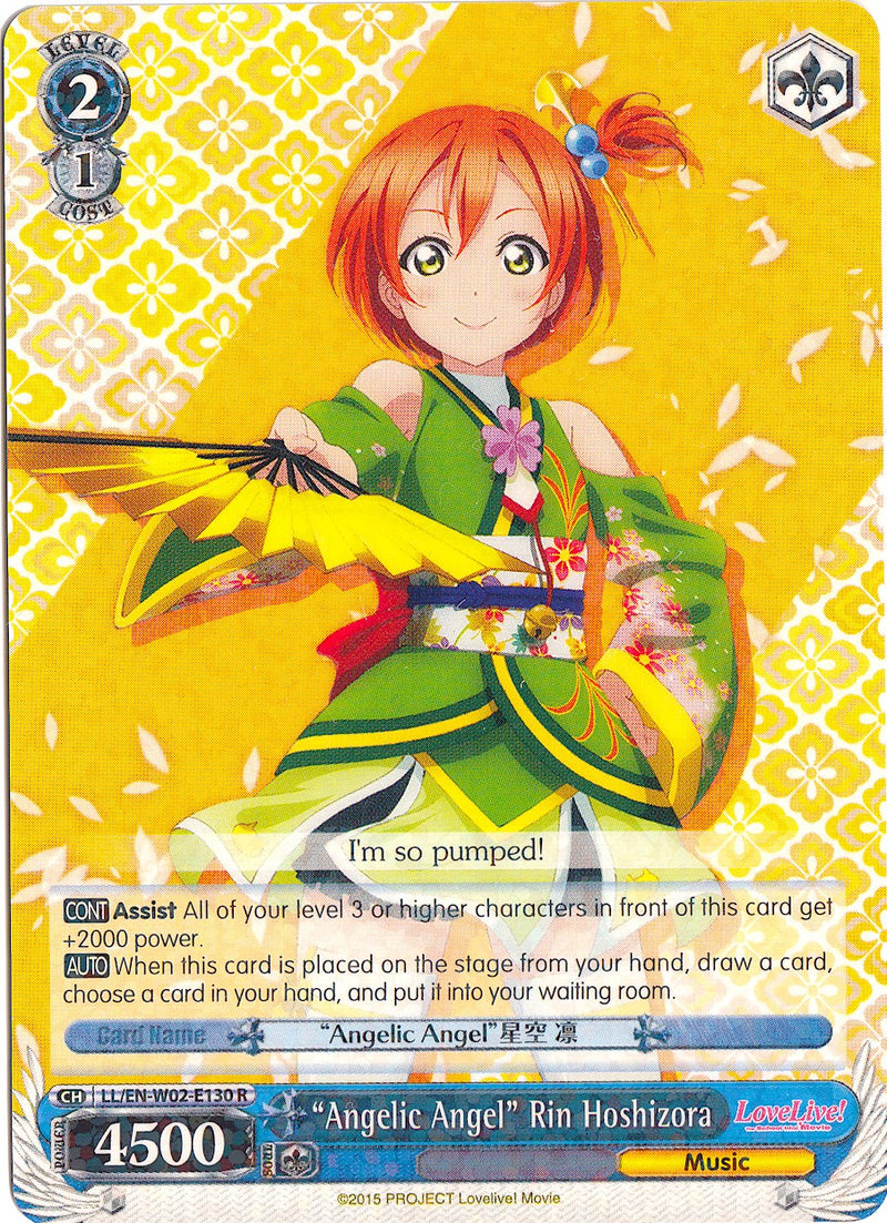 "Angelic Angel" Rin Hoshizora (LL/EN-W02-E130 R) [Love Live! DX Vol.2]