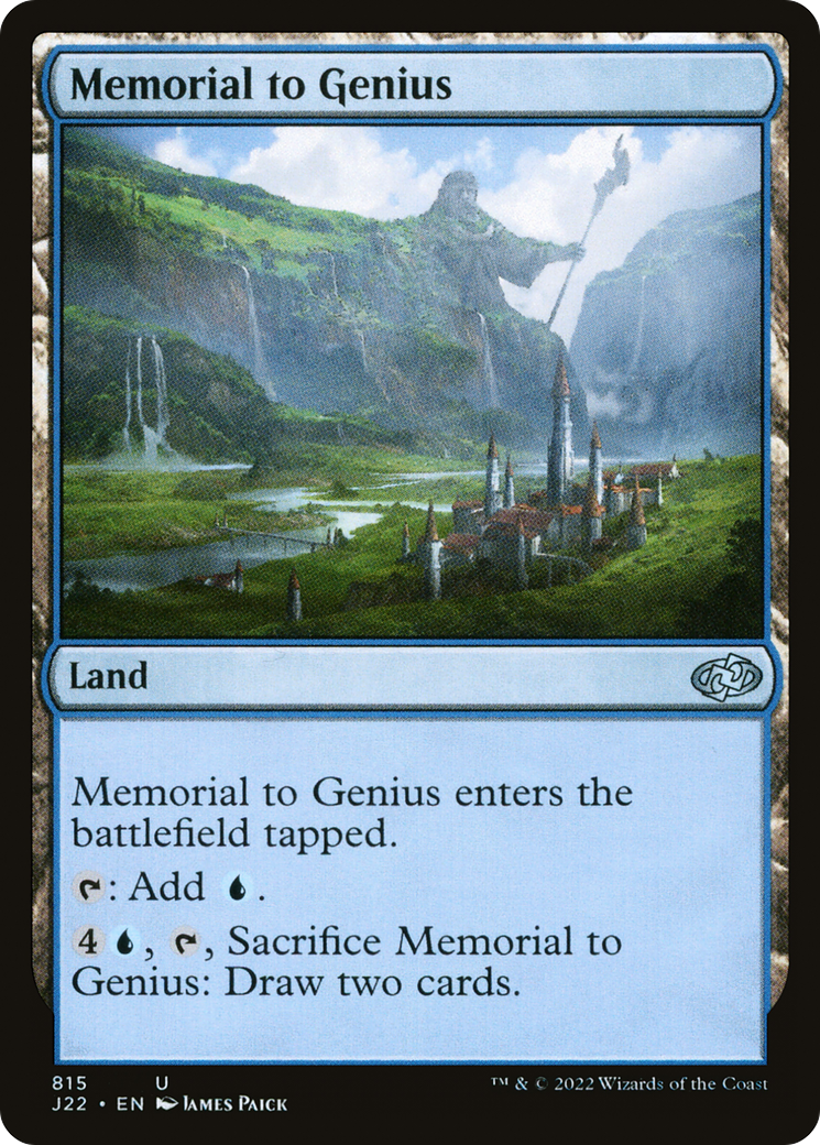 Memorial to Genius [Jumpstart 2022]