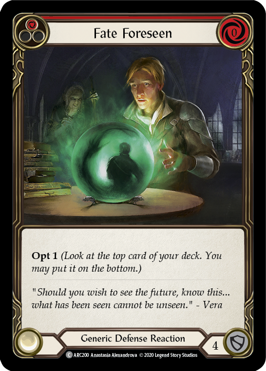 Fate Foreseen (Red) [ARC200] Unlimited Rainbow Foil