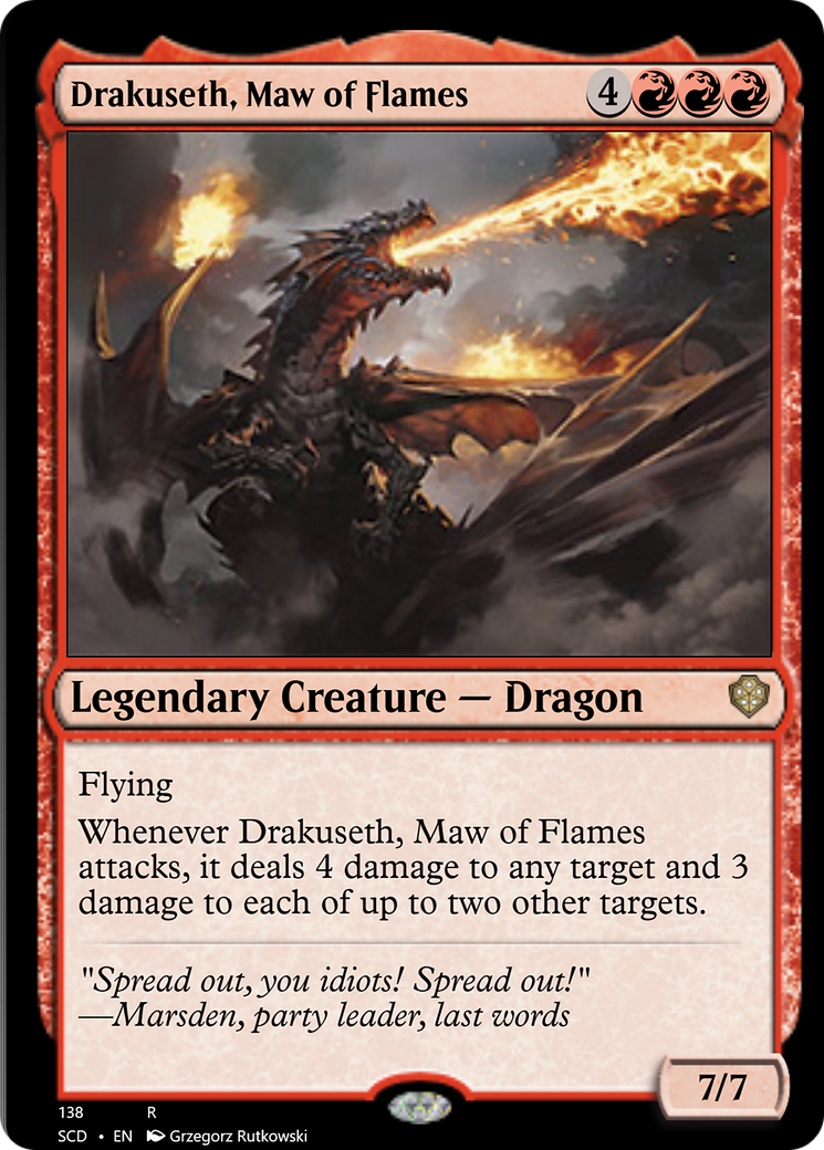 Drakuseth, Maw of Flames [Starter Commander Decks]