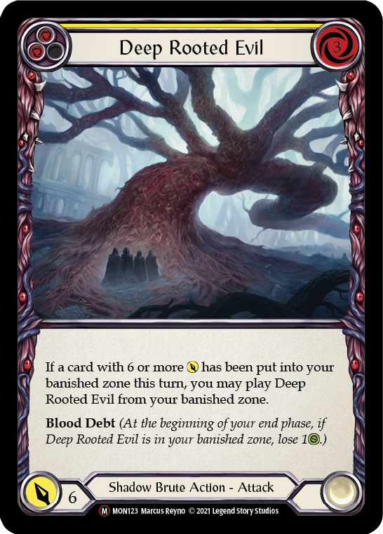 Deep Rooted Evil (Rainbow Foil) [U-MON123-RF] Unlimited Rainbow Foil