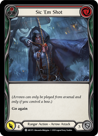 Sic 'Em Shot (Red) [ARC072] Unlimited Normal