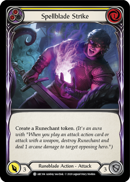 Spellblade Strike (Yellow) [ARC104] Unlimited Rainbow Foil