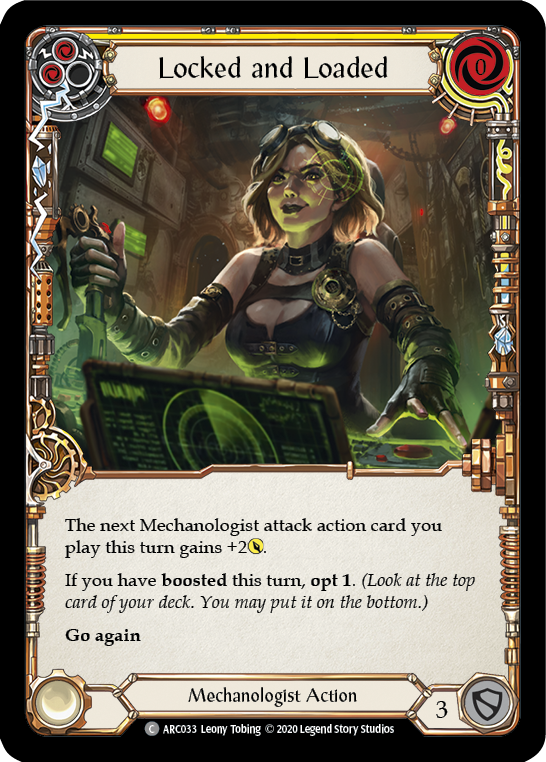 Locked and Loaded (Yellow) [ARC033] Unlimited Rainbow Foil